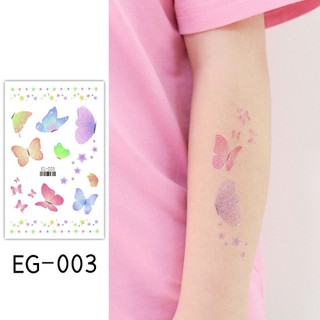 EG閃粉夢幻蝴蝶（EG-003）｜萬聖節裝扮／刺青貼紙｜六分埔禮品