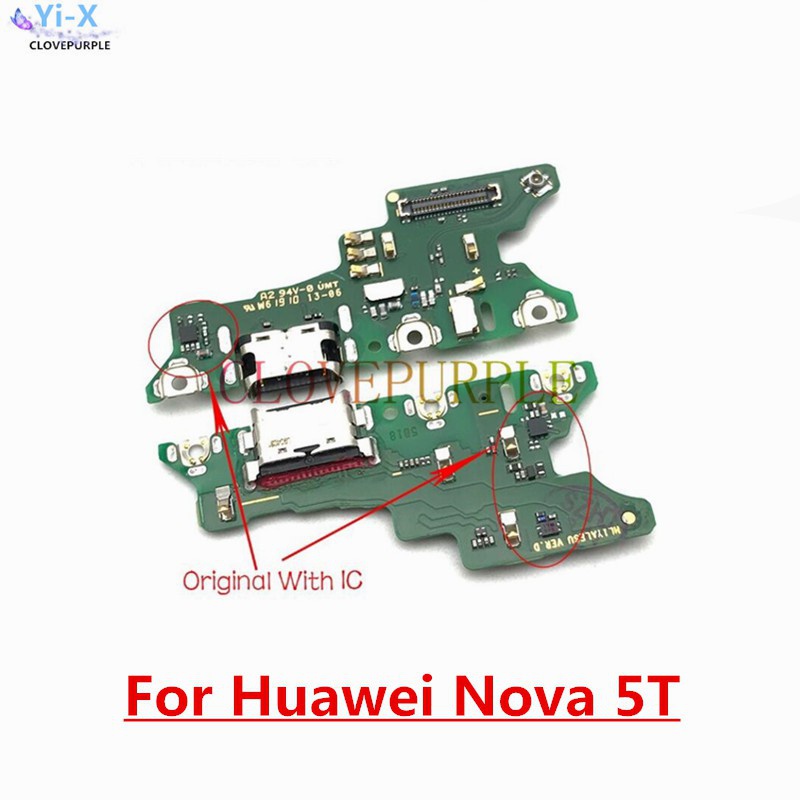 1 件適用於華為 Nova 5T 的 USB 充電板底座連接充電器端口更換部件