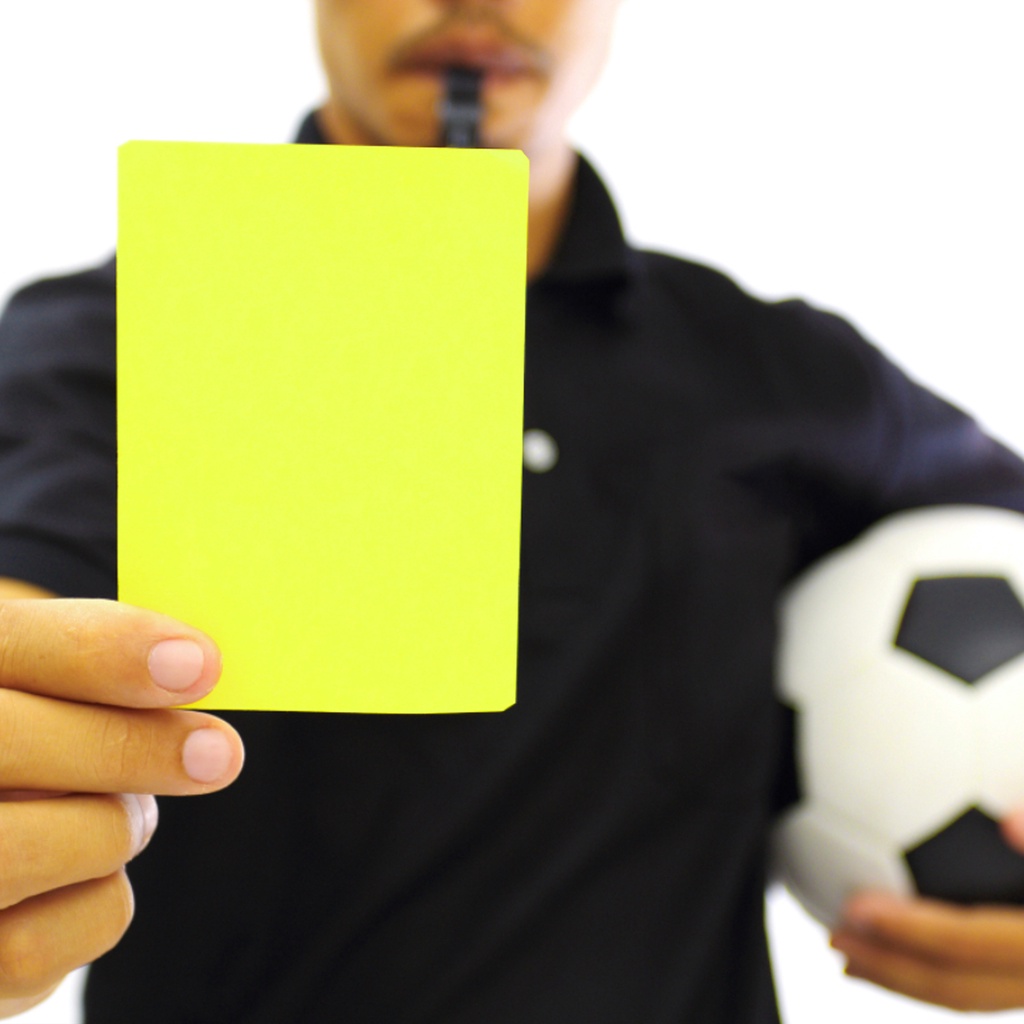 Outdoorsport 1 Set Football Referee 警示卡亮色加厚防破PVC足球裁判紅黃牌裁判工具