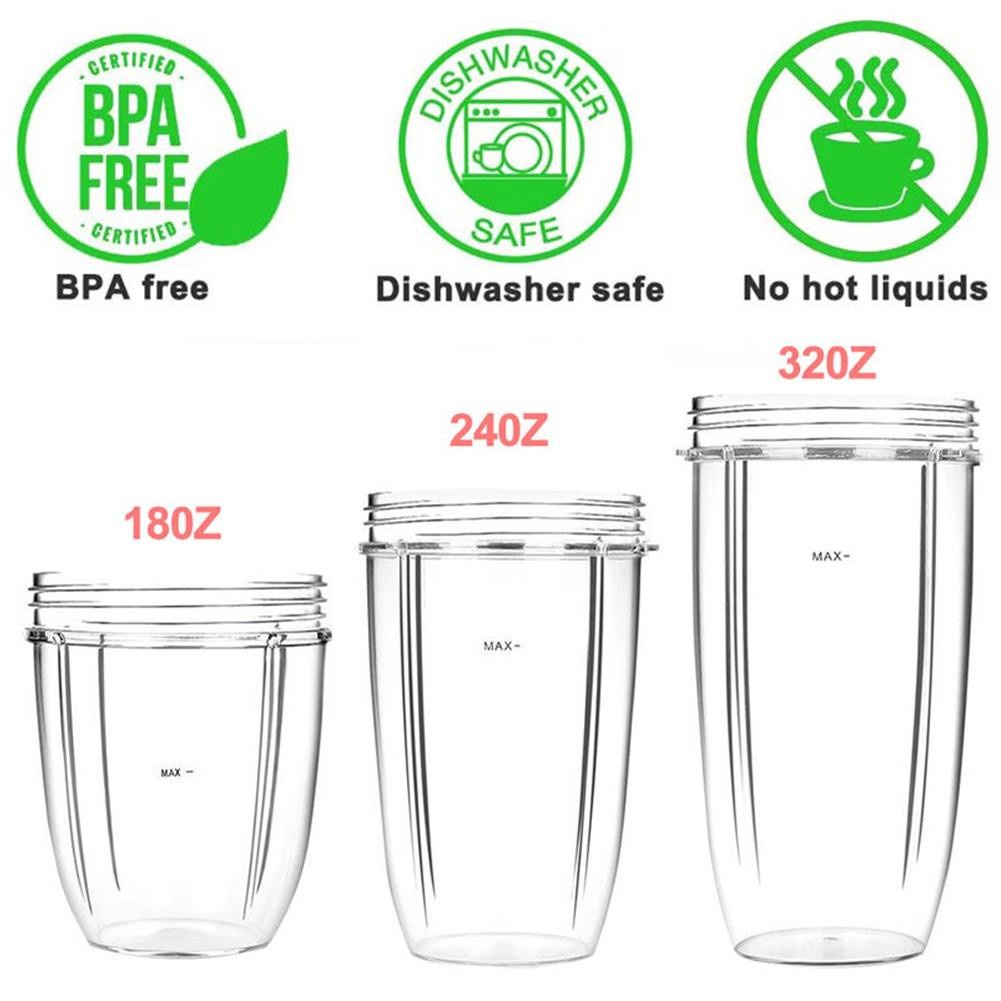 [Mulitibuy] 適用於 Nutribullet 替換大杯馬克杯 600/900w 備用杯 18oz/24oz/3