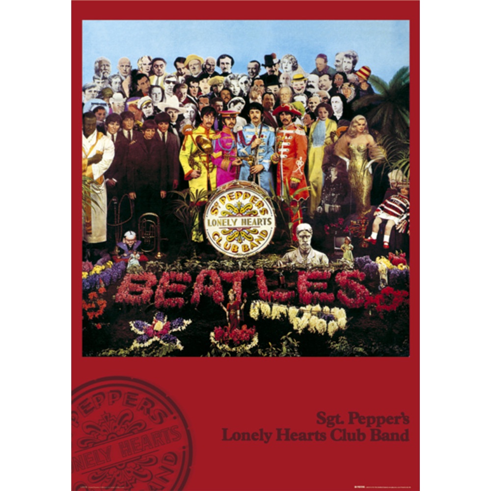 【披頭四】胡椒軍曹寂寞芳心俱樂部專輯封面俱樂部海報 / The Beatles Sgt Pepper