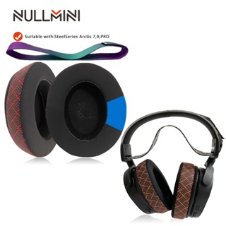 Nullmini 替換耳墊適用於 SteelSeries Arctis Pro、7、7p、9、9X 耳機冷卻凝膠耳墊罩頭