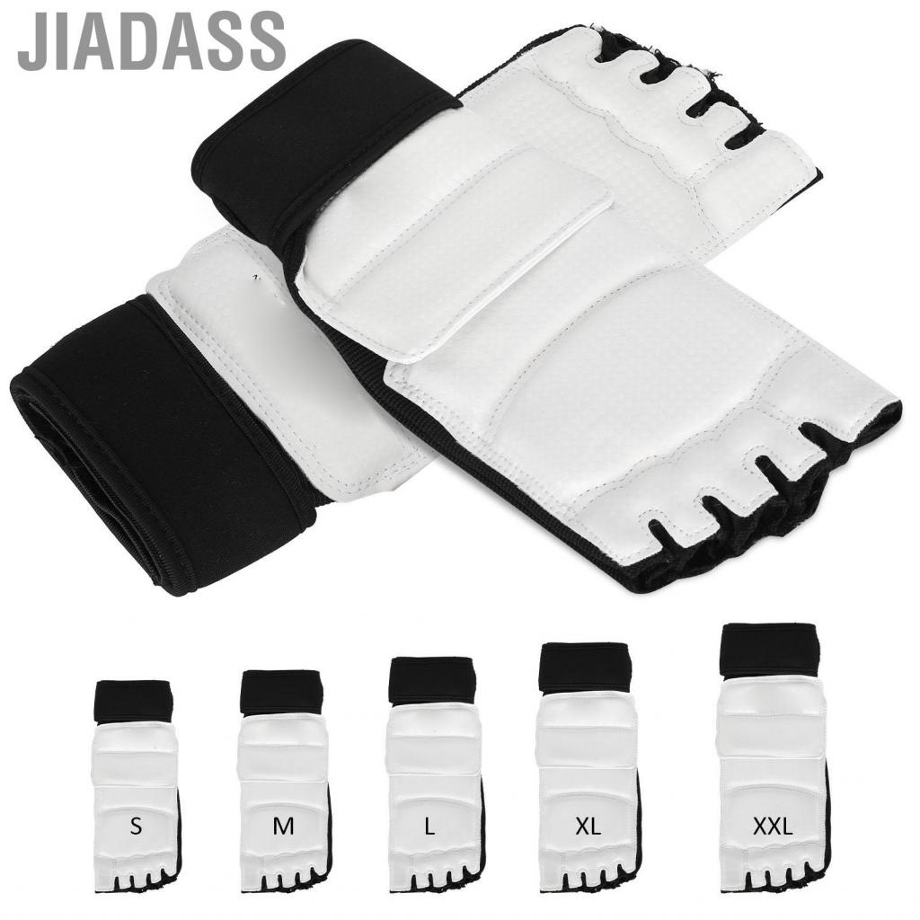 Jiadass 跆拳道護手足護具空手道手掌手套護踝跆拳道靴保護套裝裝備