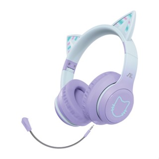 INTOPIC 廣鼎 JAZZ-BT992-PU 無線耳機 幻炫彩 喵耳 綠風潮