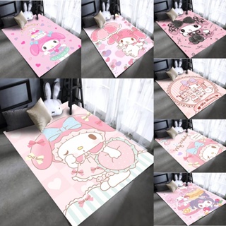 三麗鷗 Sanrio My Melody 裝飾大地毯地板地毯瑜伽墊,女孩兒童室內客廳地毯 80*120CM 80*160