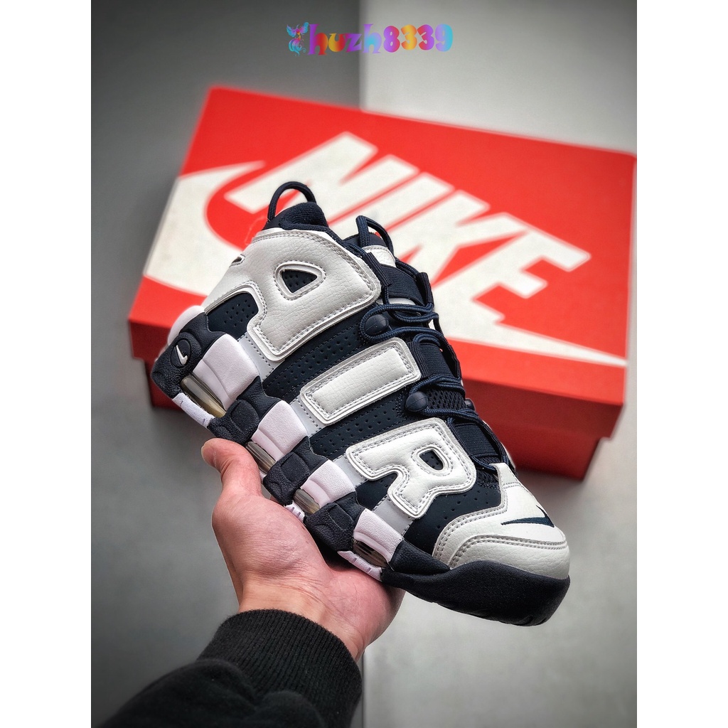 [公司] More Uptempo 96  皮蓬 全掌氣墊籃球鞋 Olympic 藍白 奧運