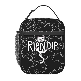 Ripndip 便攜式手持絕緣午餐袋中性可重複使用絕緣冷卻器午餐袋