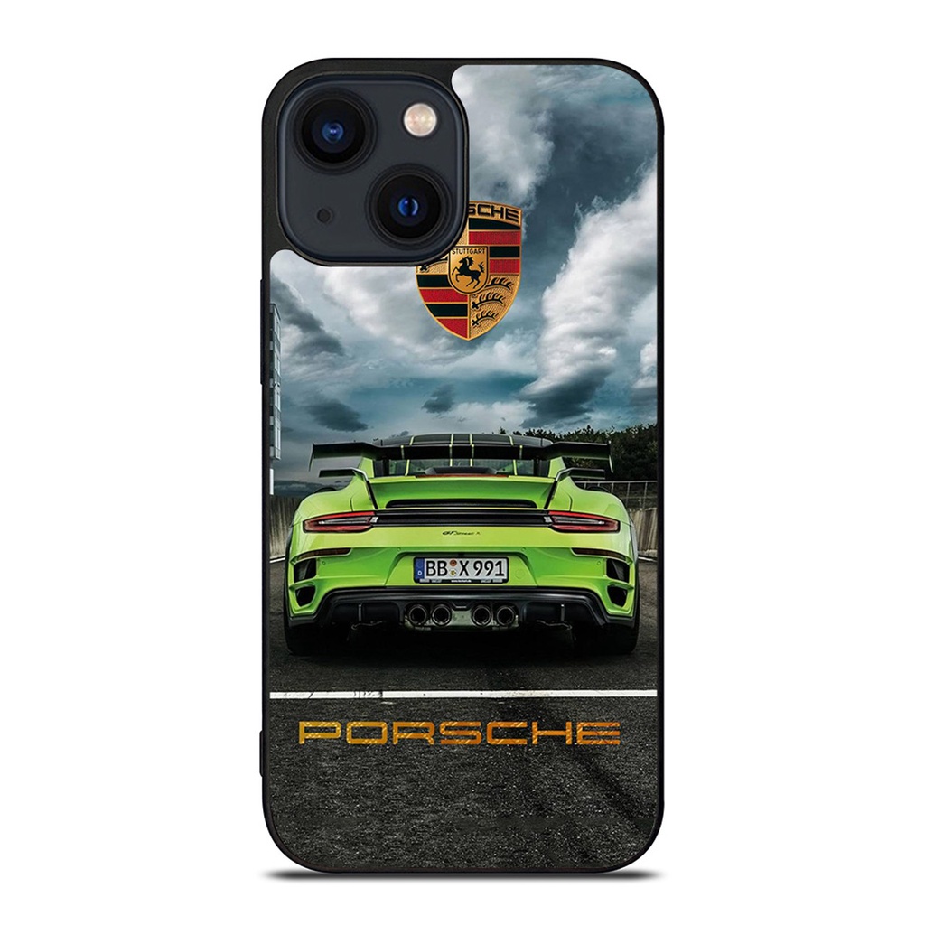 PORSCHE LOGO GREEN CAR 時尚新款精緻手機殼保護套適用於 IPhone 15 Pro Max