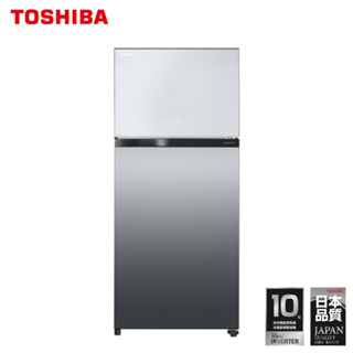 TOSHIBA 東芝 608L 無邊框玻璃鏡面 雙門變頻冰箱 極光鏡面 GR-AG66T(X)