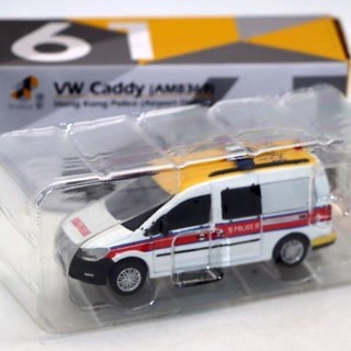 Tiny 80微影 1/64 VW Caddy 大眾開迪 機場警車模型擺件絕版車模