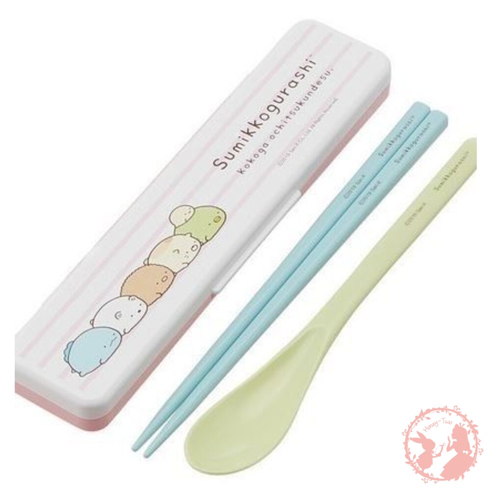 日本Skater 兒童用筷子湯匙餐具組-CCS3SA（角落生物20） 筷子 湯匙 叉匙  環保餐具