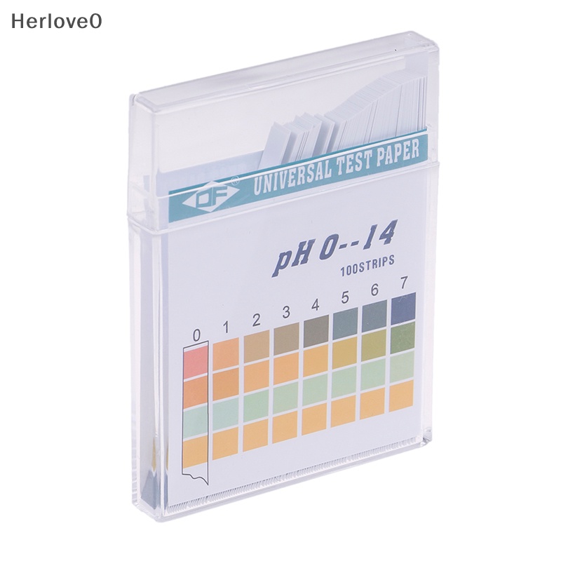 Herlove 100 件 0-14 PH 試紙石蕊試紙通用鹼性酸性指示紙 TW