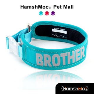 HamshMoc可調整狗狗項圈 透氣寵物項圈 耐用尼龍寵物脖圈 高品質犬用遛狗牽引用品 小中大型犬【現貨速發】