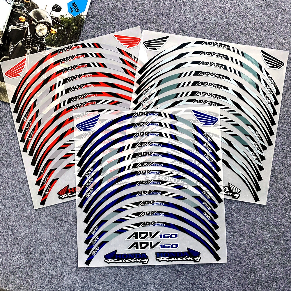 機車貼紙適用於HONDA本田ADV160 ADV 160輪輞車輪裝置輪輞帶配件車身改裝印刷裝潢