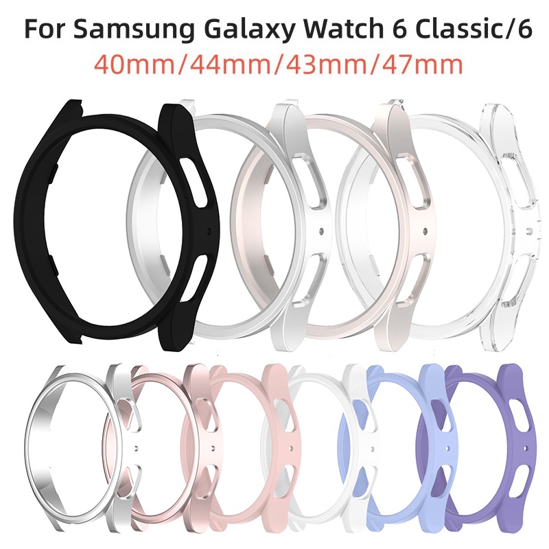 SAMSUNG 三星 Galaxy Watch 6 40 毫米 44 毫米屏幕保護膜 PC 保險槓全能 Galaxy W