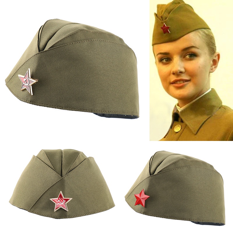 俄羅斯船型帽男女軍迷收藏展示蘇聯帽子廣場舞水兵舞帽復古表演帽