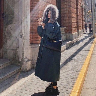 【隨機送贈品】冬季工裝派克棉服女2023年新款韓版學生長款棉衣厚外套oversize潮