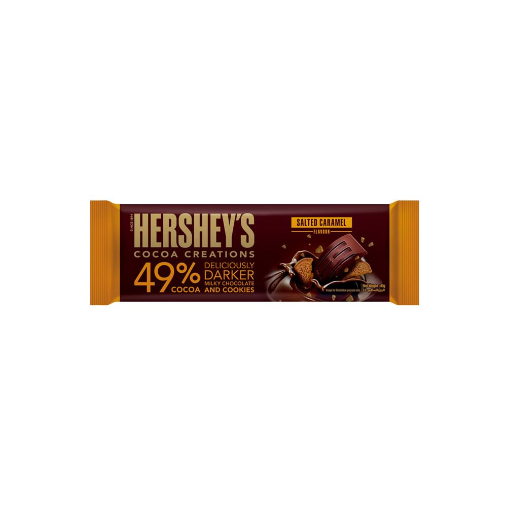 HERSHEY’S好時 曲奇餅乾夾餡49%黑巧克力-鹽味焦糖口味