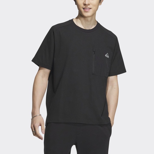 Adidas TH Utility Tee IA8141 男 短袖 上衣 T恤 亞洲版 運動 休閒 胸前口袋 黑