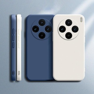 Vivo X100 Pro X100Pro 5G X 100 方形液體矽膠軟質防震原裝啞光 TPU 相機保護套糖果色後蓋
