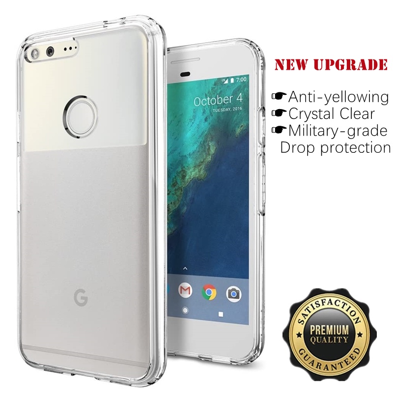 適用於 Google Pixel Pixel Pixel1 5.0 英寸柔軟透明矽膠柔性防震 TPU 保護套皮膚防黃變水