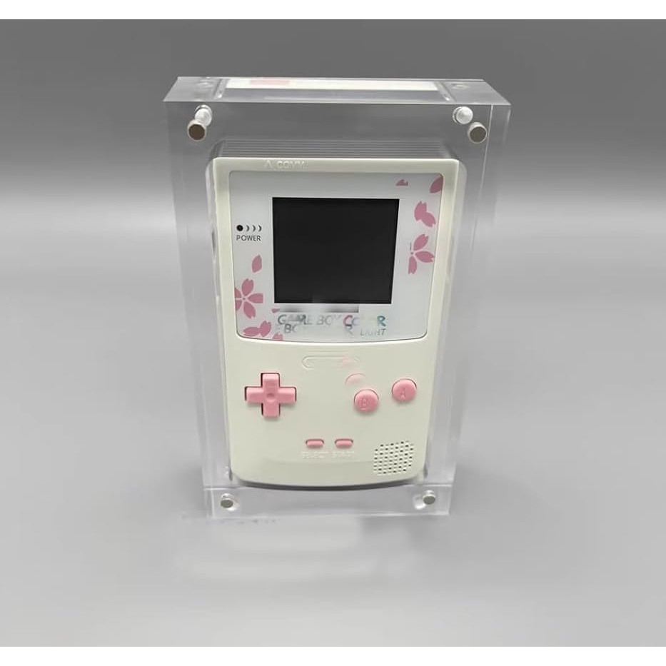 Nslikey 亞克力展示櫃替換 Gameboy 彩色 GBC 遊戲機磁性透明亞克力展示盒盒
