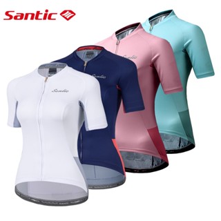 Powerband Santic 女士騎行服 SALE 專業女士公路自行車騎行服自行車上衣短袖夏季襯衫