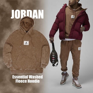 Nike 長袖 Jordan Essential 男 水洗 仿舊 小標 喬丹 重磅 帽T【ACS】 DR3088-215