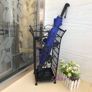 [HOME]全新歐式鄉村花卉傘桶 鐵藝黑色蝴蝶傘架 雨傘架 傘筒 居家民宿店面營業場所送禮開店大門口玄關處