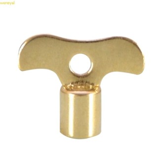 Weroyal 方形插座黃銅散熱器鑰匙水龍頭管道出血鑰匙