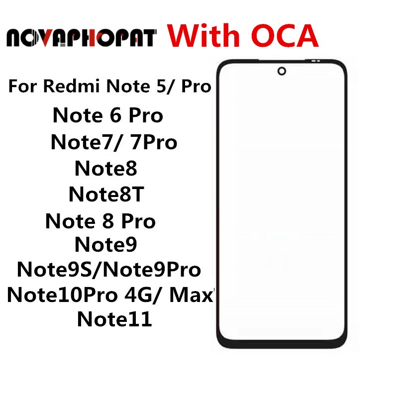 XIAOMI REDMI 小米紅米 Note 5 6 7 8 9 10 Pro Max 11 觸摸屏 LCD 顯示屏前玻