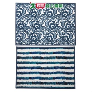 Comfort+舒適家 日常水洗地墊(花/水紋)防滑 透氣 吸水 可機洗 踏墊 地墊 墊子【愛買】