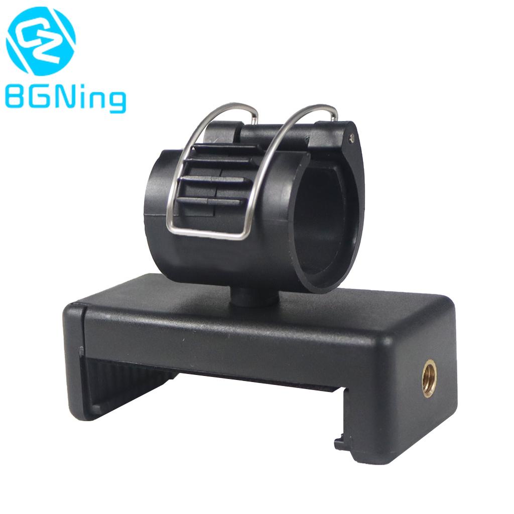 Bgning 手持式自拍鎖夾棒獨腳架可調節扣手機支架適配器適用於 Gopro 運動相機