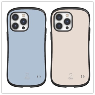 磨砂淺白色藍色 iface 手機殼適用於 iphone 11 12 13 14 15 pro MAX 7 8 plus