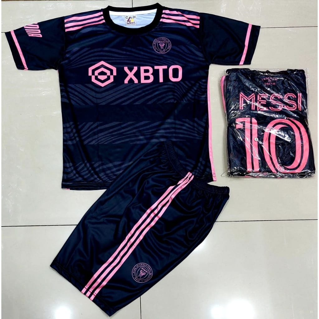 梅西 INTER MIAMI 兒童足球球衣 MESSI INTER MIAMI 兒童足球衫套裝最新款 MESSI CLU