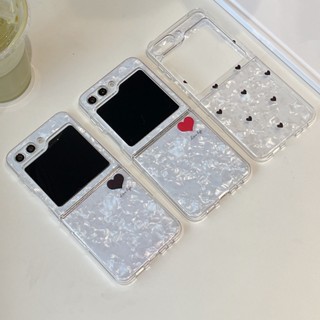 SAMSUNG 適用於三星 Galaxy Z Flip5 Flip4 Flip3 硬殼大理石手機殼
