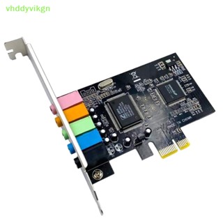 Vhdd PCI-E 5.1 音效卡電腦 PCIE 5.1 聲道 3D 音訊 6 通道 3D 遊戲音樂數字音效卡 PCI E