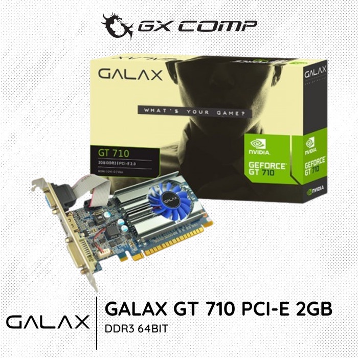 Vga GALAX GT 710pci-E 2GB DDR3 64 位