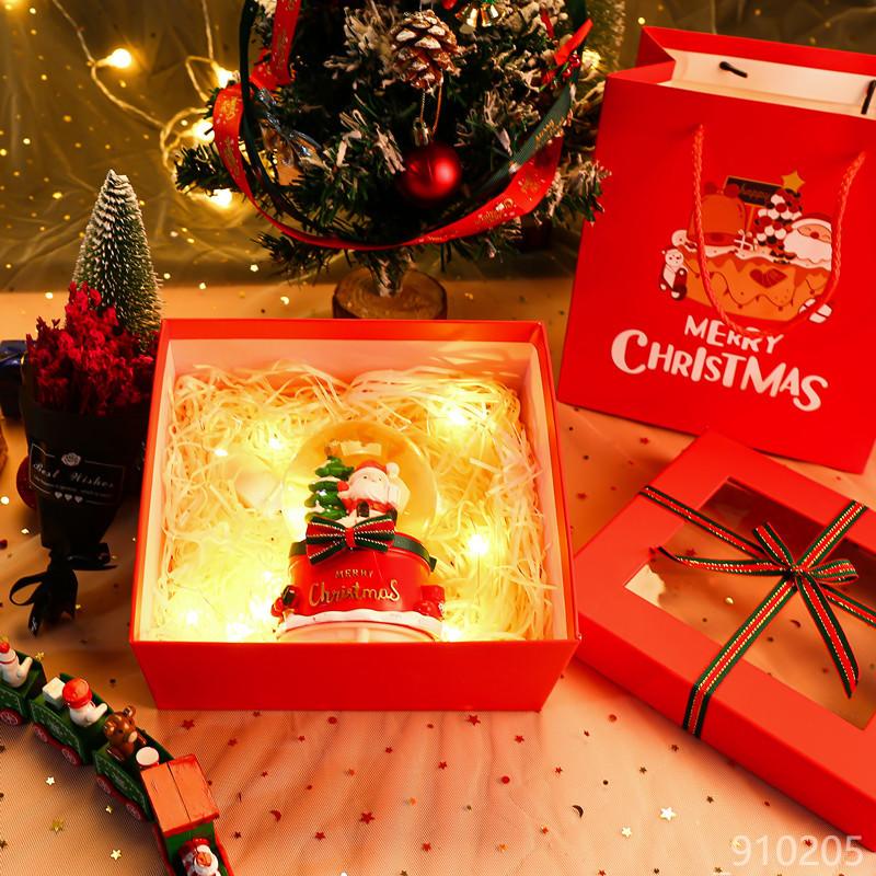 耶誕節水晶球音樂盒飄雪花創意禮物送孩子兒童男生女朋友閨蜜老師