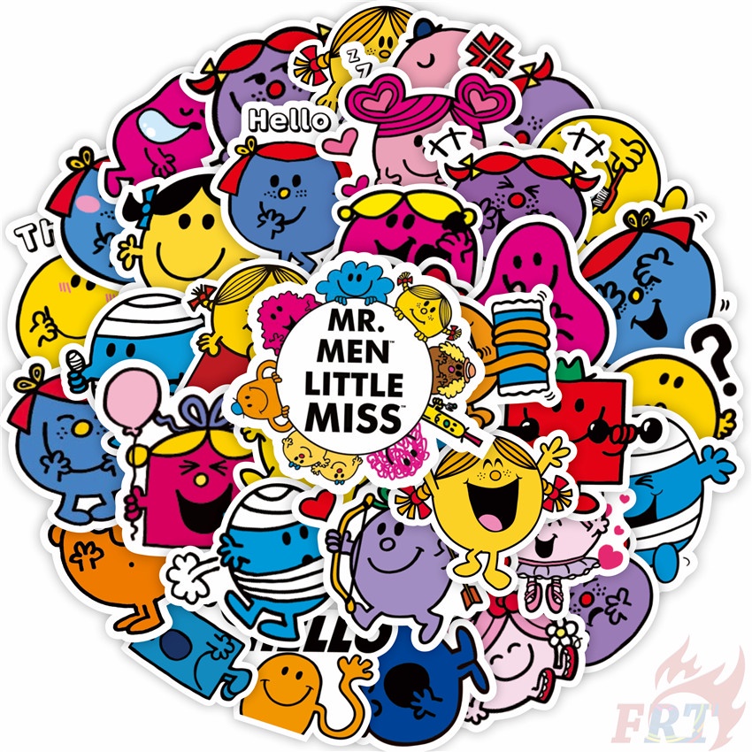 80張入 ❉ 奇先生妙小姐 Mr. Men and Little Miss 手賬貼紙 ❉ 筆記本手賬電腦冰箱吉他貼紙