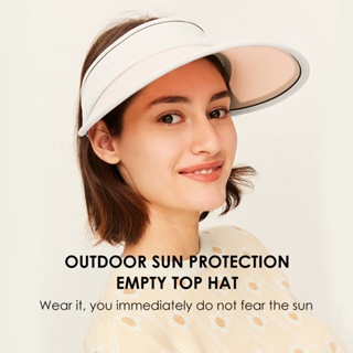 Ohsunny 女式大簷夏季防紫外線沙灘可調節遮陽帽 UPF 50+