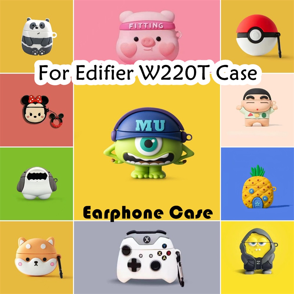 EDIFIER 【imamura】漫步者W220T保護套卡通簡約菠蘿屋和精靈球軟矽膠耳機套保護套