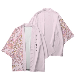 日本和服腰果圖案周邊時尚3d打印斗篷服裝男