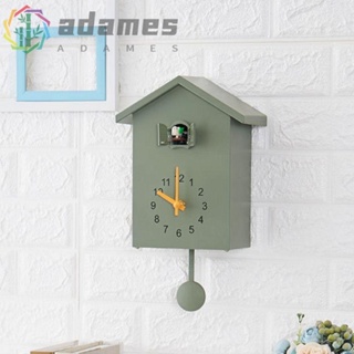 Adames Cuckoo 掛鐘,帶時鐘擺屋形鳥屋時鐘,現代設計精確塑料靜音咕咕鐘戶外
