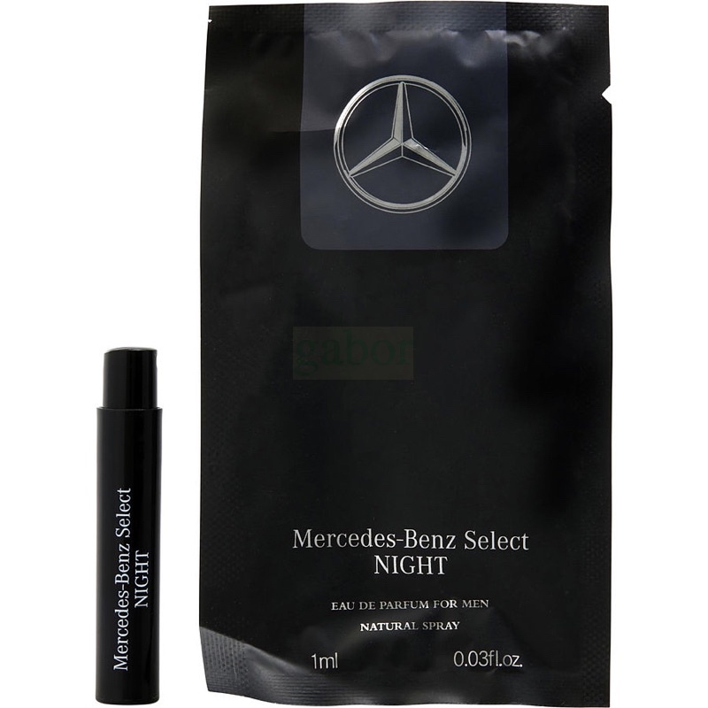 💯嚴選   Mercedes-Benz 賓士 Select NIGHT 夜帝耀男性淡香精 1ML 原裝噴式針管