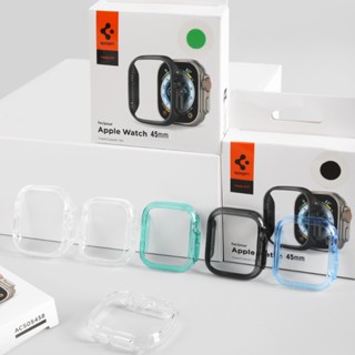 Thin Fit 透明 PC 硬殼保護套相容 Apple watch 系列 9 8 7 Ultra2 49mm i wa