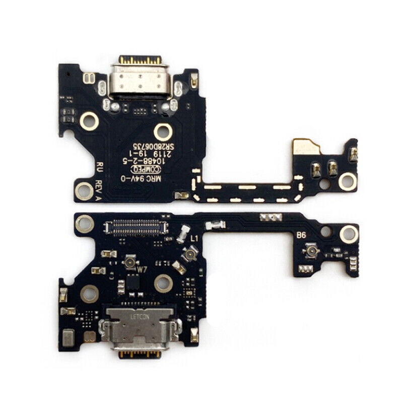 Usb 快速充電端口底座 MIC Flex PCB 板 Fr Motorola MOTO Edge 20 XT2143-