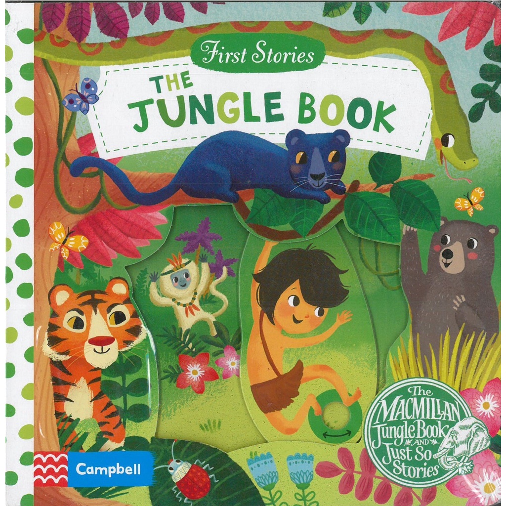 The Jungle Book (First Stories)(硬頁推拉書)(硬頁書)/Miriam Bos【禮筑外文書店】