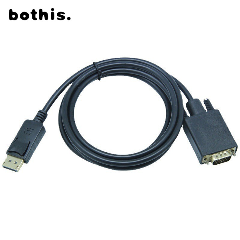 bothis DisplayPort轉VGA(D-SUB) DP公轉VGA公1.8米轉接線-YYL