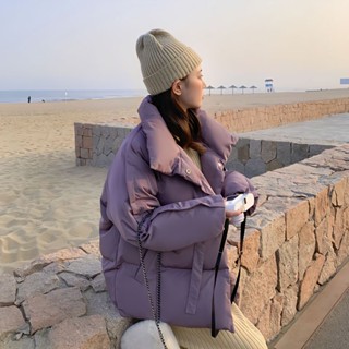 蔓莎💞【限時特價】新款2023年冬季時尚棉衣女短款韓版羽絨棉服棉襖學生麵包服外套